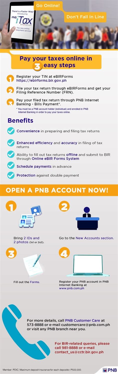 PNB iTax – the faster way to pay your taxes.